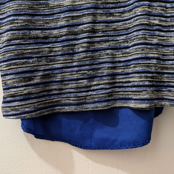 Speechless Blue Heart Sequin Sleeve Top, Girls Large - Picture 6 of 8